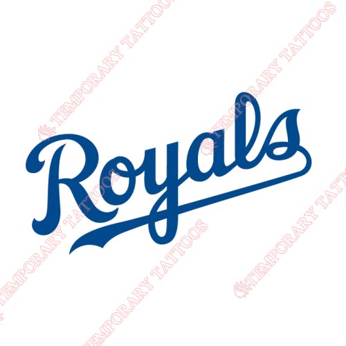 Kansas City Royals Customize Temporary Tattoos Stickers NO.1623